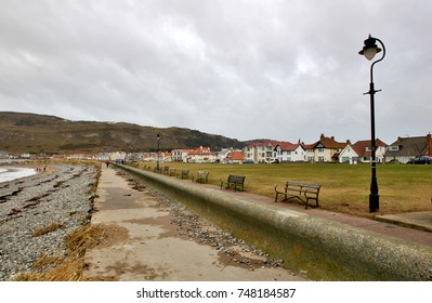 West Shore Promenade In Llandudno In North Wales In Winter