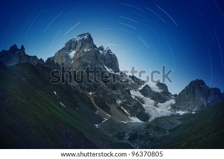 Similar – Image, Stock Photo Oberaar Glacier Mountain