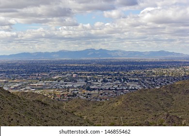 West Side Of Valley Of The Sun With View Of Glendale, Peoria And Phoenix; Arizona