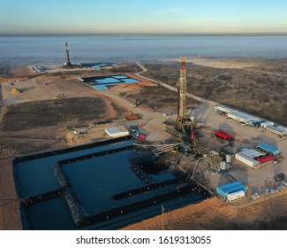 West Texas Aerial of Oil rigs