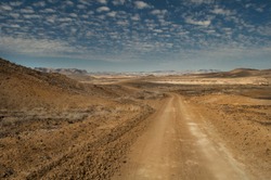 A West Texas Desert Road In The Middle Of Nowhere