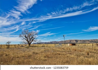 West Texas Ranch Land With Windmill And Corrals