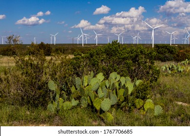 West Texas Windmill Farm Wind Power