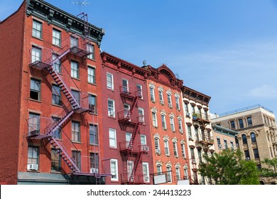 West Village In New York Manhattan Building Facades USA NYC