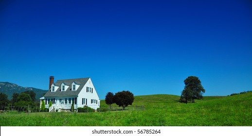 West Virginia Country Home On A Blue Sky