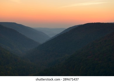 West Virginia Mountains In Autumn