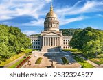 West Virginia State Capitol, in Charleston. The West Virginia State Capitol is the seat of government for the U.S. state of West Virginia, and houses the Legislature and the office of the Governor