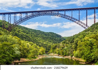 West Virginia's New River Gorge Bridge is one of the longest and highest spans in the world. - Shutterstock ID 218279629
