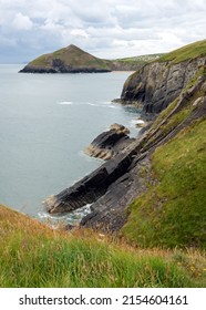 West Wales Coastal Path On Cardigan Bay