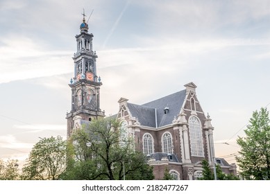 Westerkerk In Amsterdam On The Prinsengracht