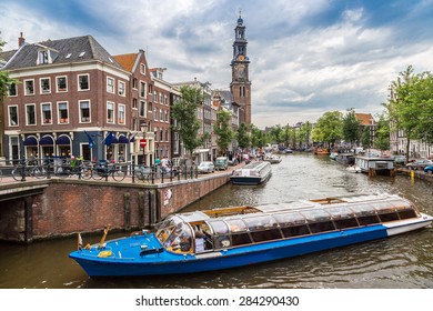 Westerkerk In Amsterdam In A Summer Day