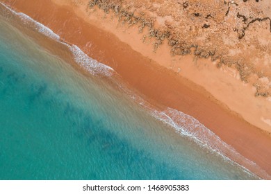 Western Australia Pilbara Kimberley Beach Red Sand Aerial