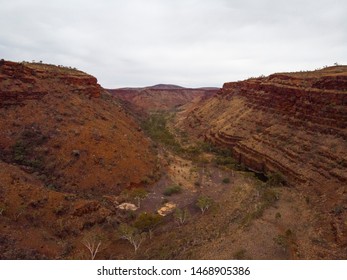 Western Australia Pilbara Kimberley Desert Canyon Red Dirt Aerial