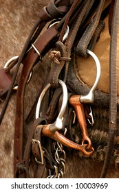 Western Bridle Bit And Saddle