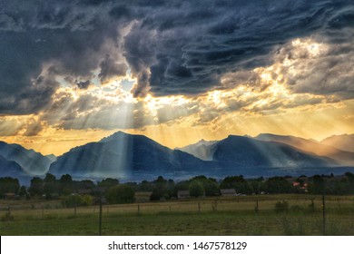 Western Montana, Bitterroot Mountain Sunset