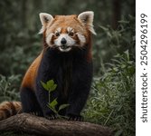 The Western Red Panda, also known as the red panda or lesser panda, is a small, arboreal mammal native to the eastern Himalayas and southwestern China. Characterized by its reddish-brown fur, bushy 