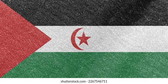 Western Sahara flag fabric cotton material wide flag wallpaper of Sahrawi Arab Democratic Republic