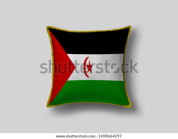 Western Sahara Flag Pillow Cusion Cover Stock Photo Edit Now