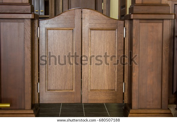 Western Saloon Swinging Doors Wooden Brown Stock Photo Edit Now