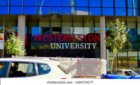 Western Sydney University Sign, Parramatta, New South Wales, Australia On15 June 2019.                               