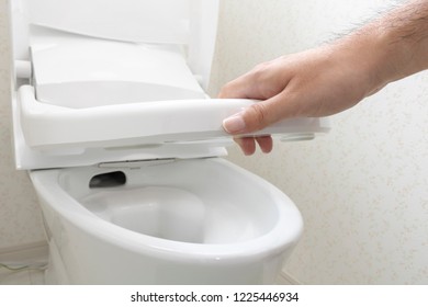 Western toilet seat - Shutterstock ID 1225446934