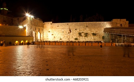 Western Wall At Night, Jerusalem 