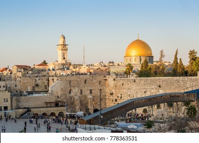 Western Wall and Rock of the Dome in Jerusalem, Israel