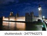 Westminster Abbey and Big Ben at night shot with Nikon Z6II.