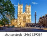 Westminster Abbey at sunset, London, UK