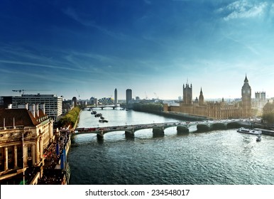 Westminster Aerial View, London, UK