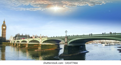 Westminster Bridge And The Big Ben.