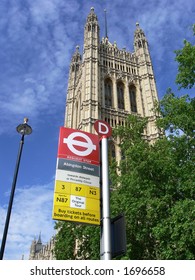 Westminster Bus Stop In London