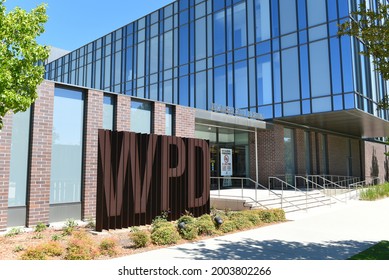 WESTMINSTER, CALIFORNIA - 5 JULY 2021: The Westminster Police Department Building At The Citys Civic Center.