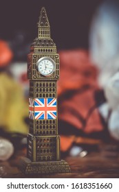 Westminster, London, England 23/09/2019 : A Souvenir Toy Of London Big Ben Tower Or Clock Tower