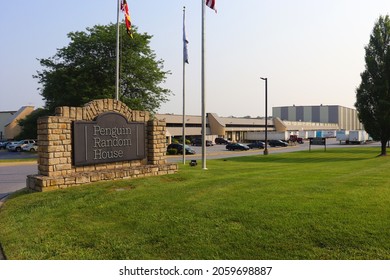 Westminster, Maryland, USA - July 20 2021: Penguin Random House Publishing Building Sign.