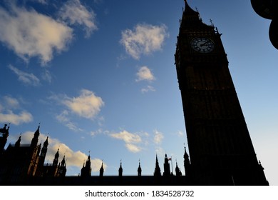 Westminster Silhouette Of London. United Kingdom.