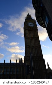 Westminster Silhouette Of London. United Kingdom.