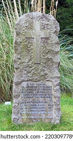 WESTON-SUPER-MARE, UK - JANUARY 8, 2012: Memorial To Belgian Refugees Who Died In Weston-super-Mare During World War I