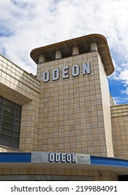 WESTON-SUPER-MARE, UK - JULY 5, 2019: The Art Deco Odeon Cinema, Which Opened In 1935 And Is A Grade II Listed Building.