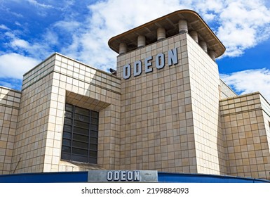 WESTON-SUPER-MARE, UK - JULY 5, 2019: The Art Deco Odeon Cinema, Which Opened In 1935 And Is A Grade II Listed Building.