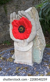 WESTON-SUPER-MARE, UK - OCTOBER 15, 2021: The Royal British Legion Somerset County War Memorial In Grove Park