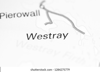 Westray. United Kingdom On A Map