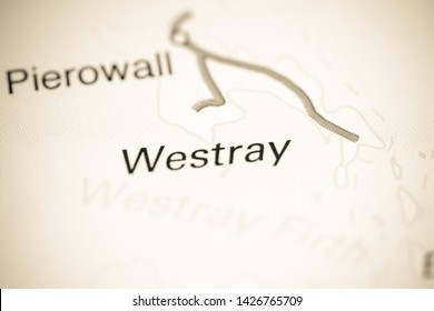 Westray. United Kingdom On A Map