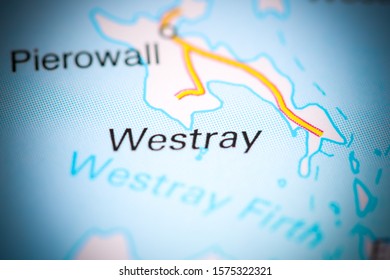 Westray. United Kingdom On A Map