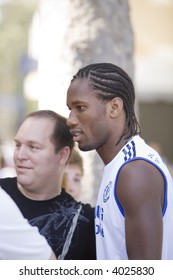 WESTWOOD, CA - JULY 20:  Chelsea Football Club (soccer Player), Didier Drogba, At UCLA During Practice.