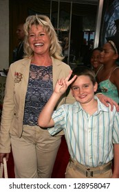 WESTWOOD - JULY 17: Judi Evans And Son Austin At The Premiere Of 