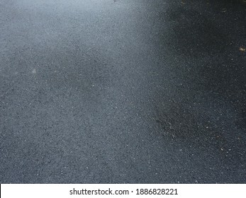 Wet Asphalt Road After Rain 