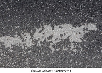 Wet Asphalt Road. Top View