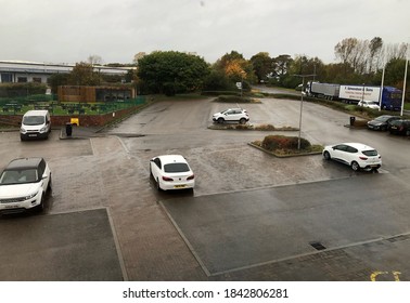 Wet Car Park In Barnsley, UK, 20/10/20