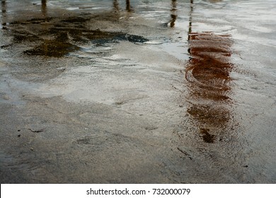 Wet Cement Floor